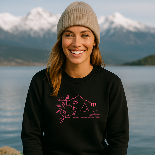 Sweat-shirt Léger margouilla femme- mystique noir