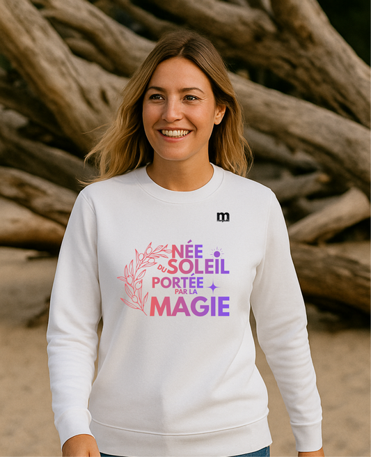 Sweat-shirt_L_ger_margouilla_soleil_magique_blanc multicolore