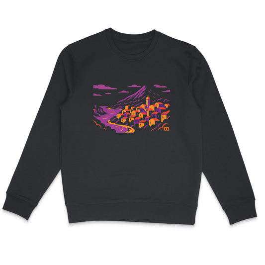 Sweat-shirt Léger Écologique village d'hiver - face_0