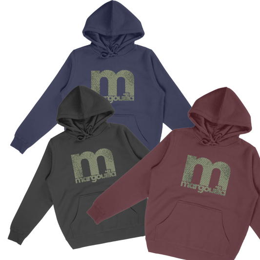 Sweat à capuche margouilla Leger ecologique kaki