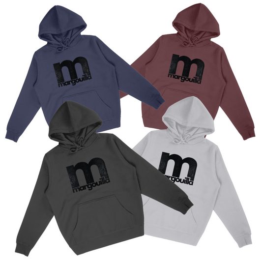 Sweat à capuche margouilla Leger ecologique logo black bordeaux marine