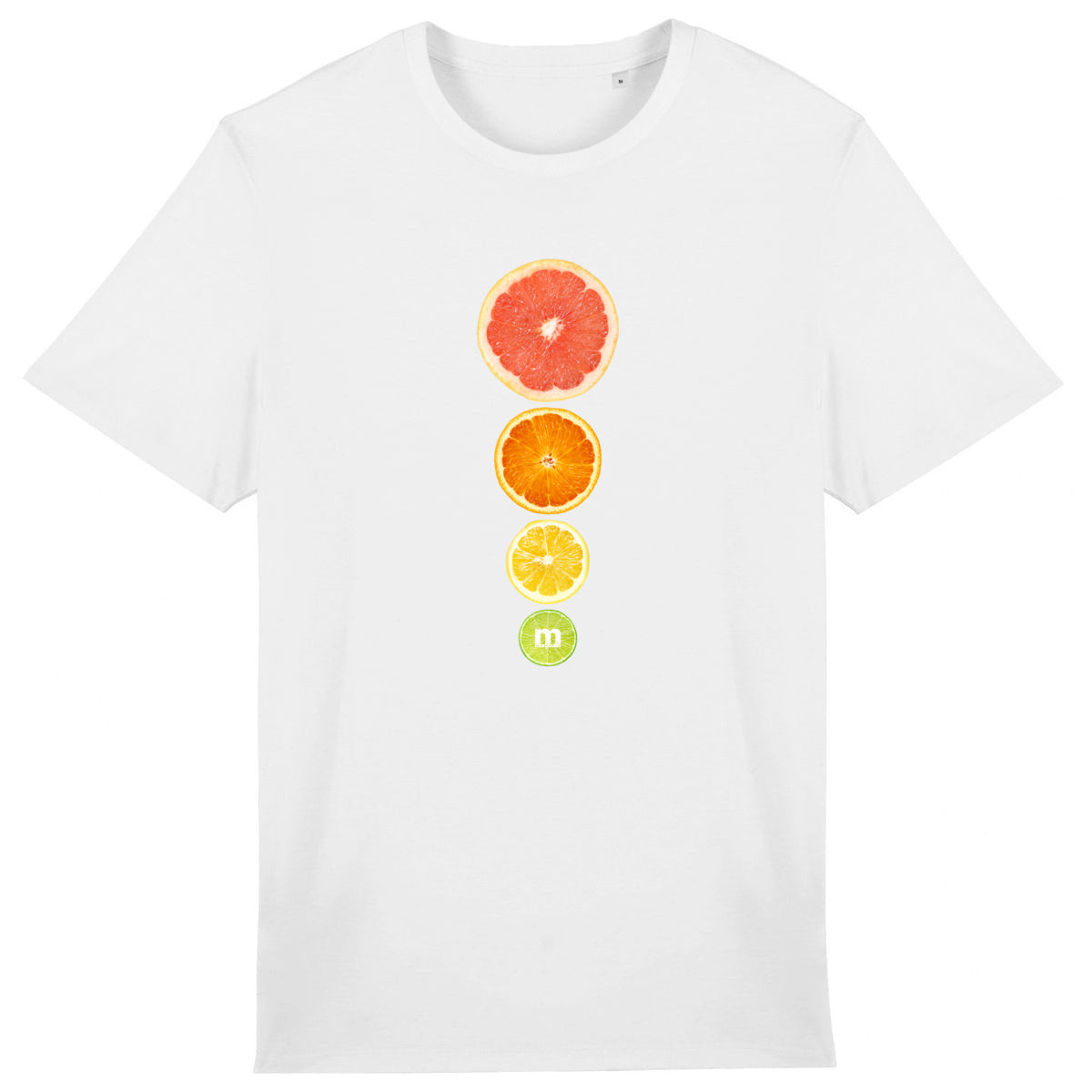 T-shirt léger 100% coton bio Agrumes