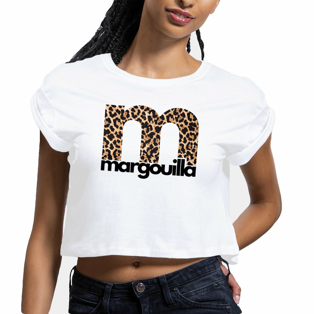 crop top femme bio margouilla leopard