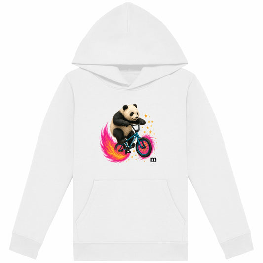 sweat léger enfant à capuche margouilla "panda" - face_blanc