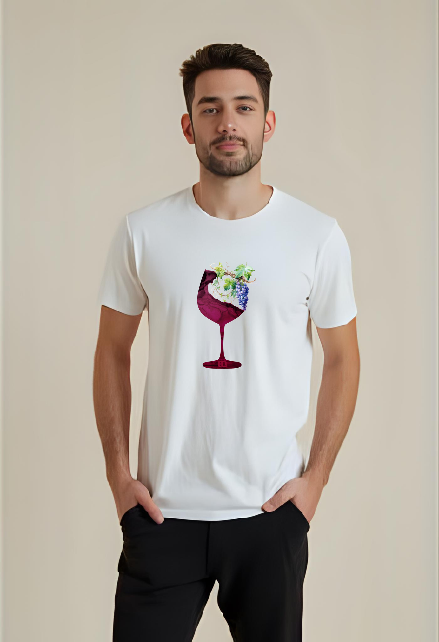 t-shirt_ margouilla homme leger coton verre de vigne