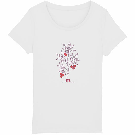 T-shirt Femme Léger 100% Coton Bio "l'arbousier"