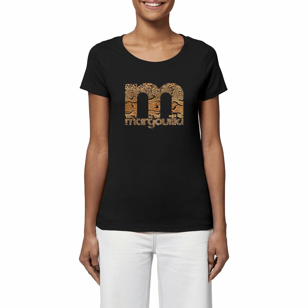tshirt_bio_femme_margouilla logo serpent