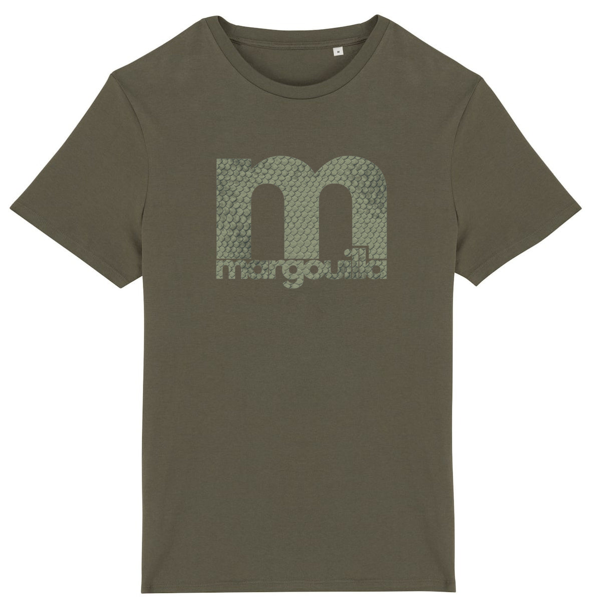 T-shirt léger 100% coton bio Homme Gris Kaki