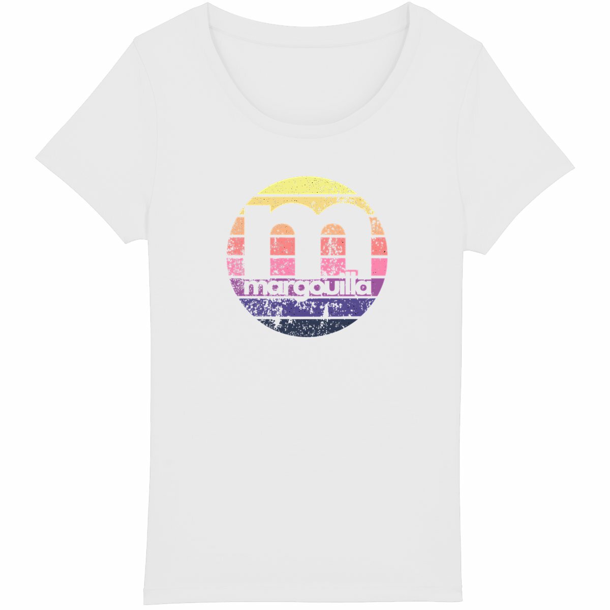 T-shirt Femme Léger 100% Coton Bio margouilla "coucher de soleil"