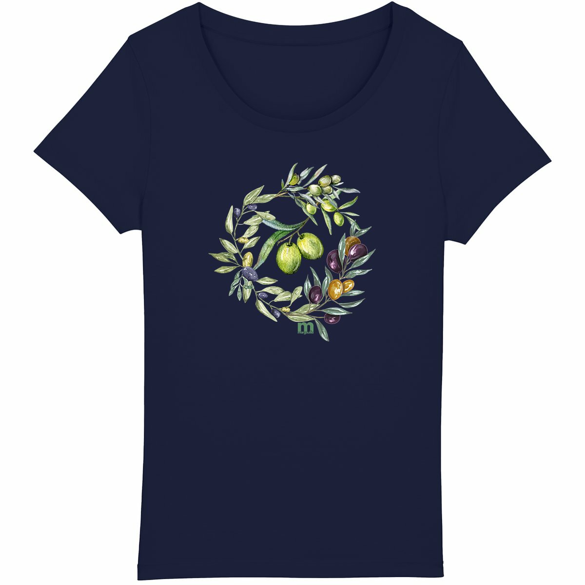 T-shirt Femme Léger 100% Coton Bio Olives