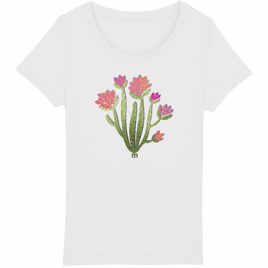 T-shirt Femme Léger 100% Coton Bio figuier de barbarie