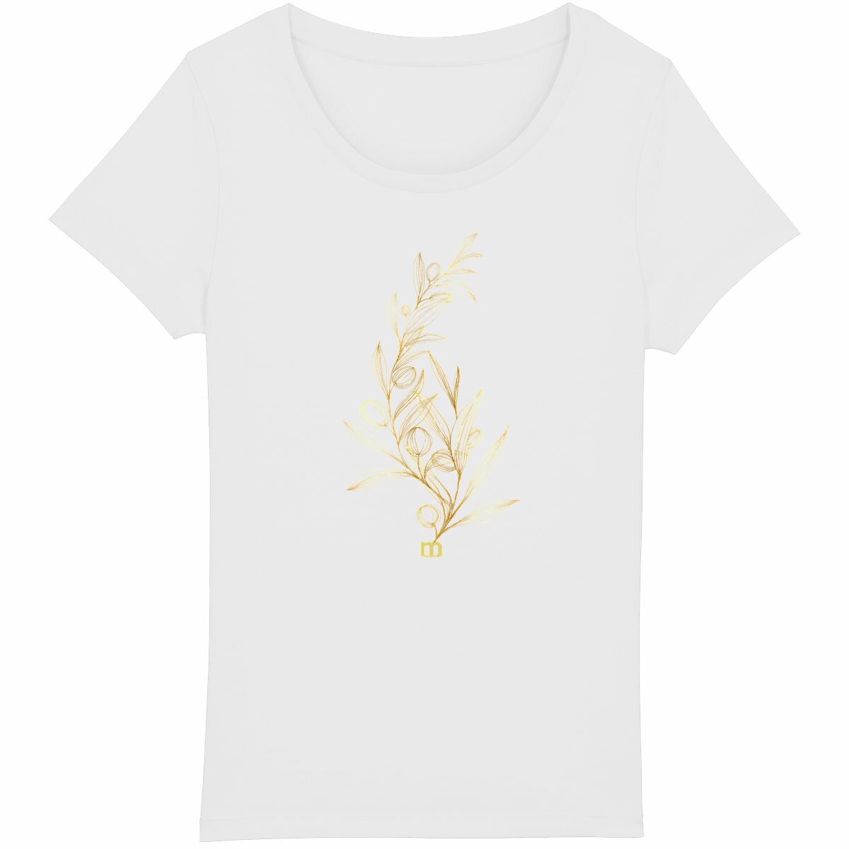 T-shirt Femme Léger 100% Coton Bio Olivier