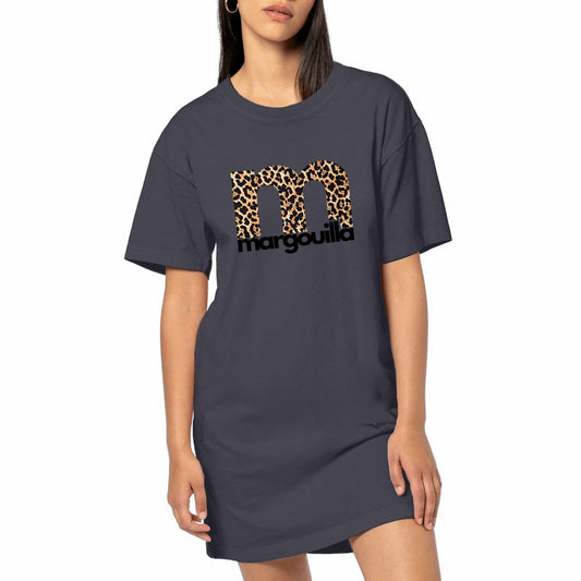 tshirt robe_bio_femme_margouilla_logo_leopard