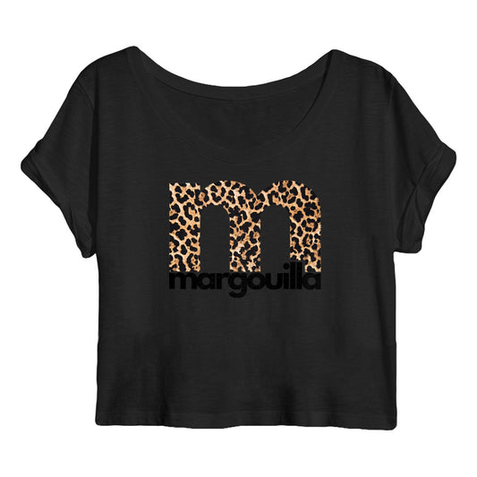 Crop top Femme 100% coton bio Léopard