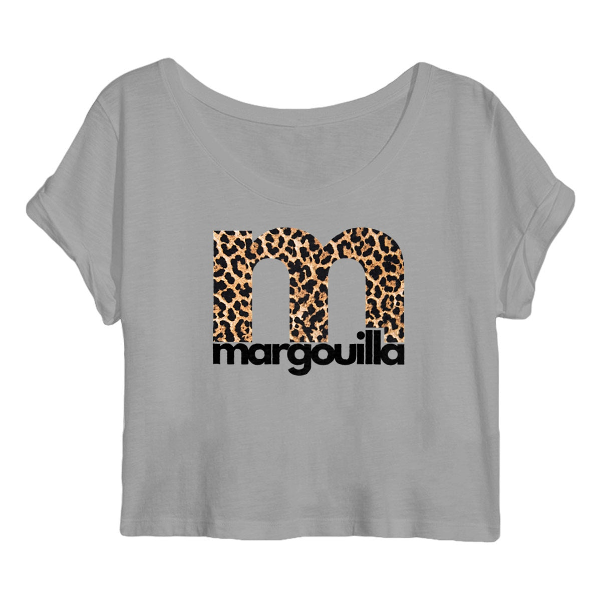 Crop top Femme 100% coton bio Léopard