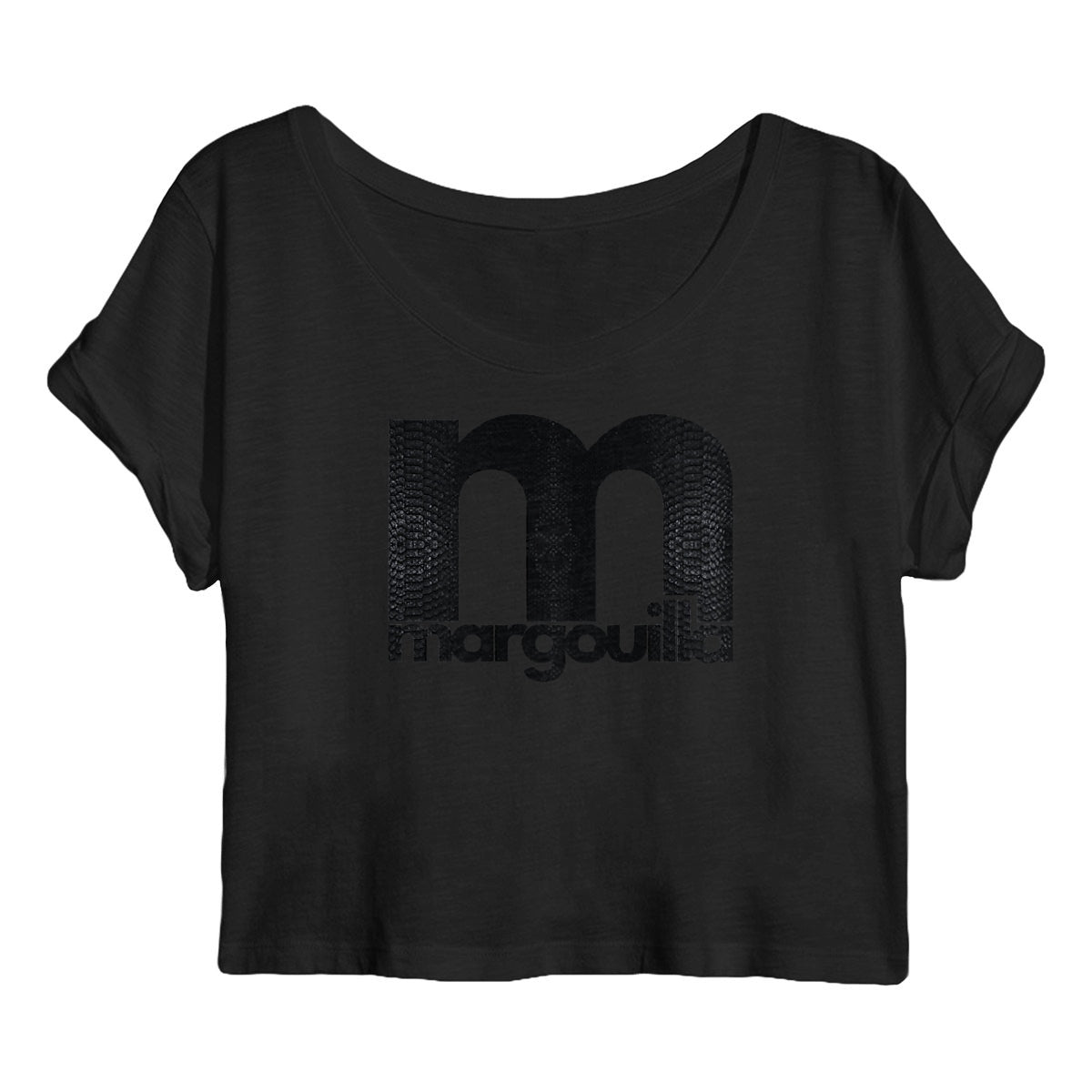 Crop top Femme 100% coton bio Black