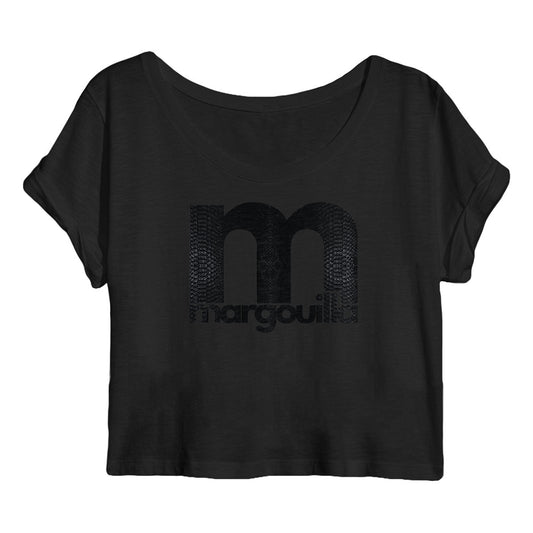 Crop top Femme 100% coton bio Black