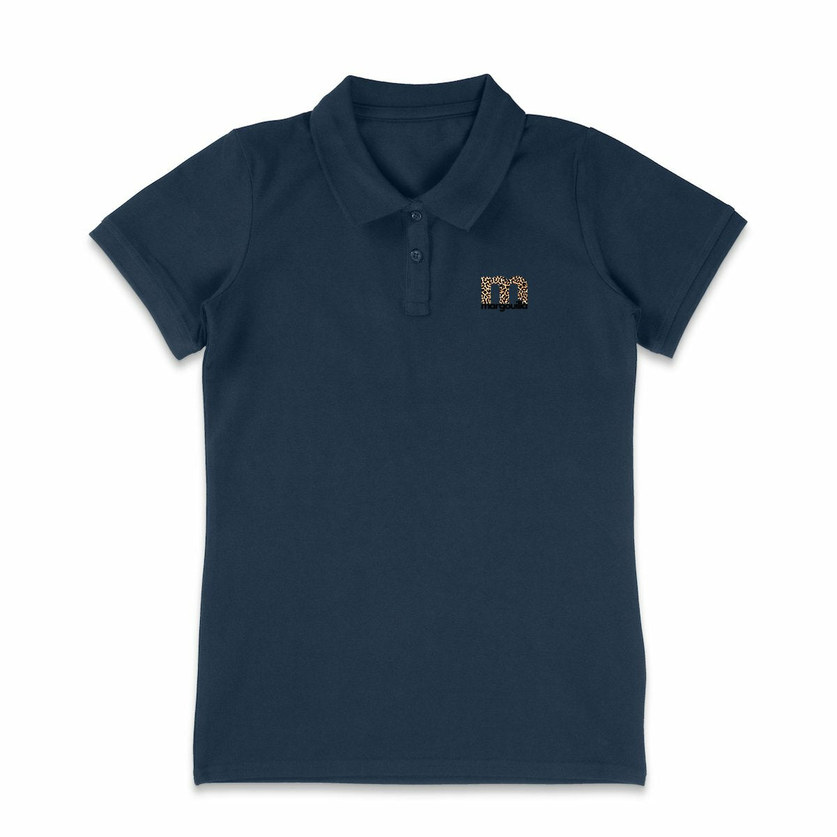 Polo femme 100% coton bio léopard