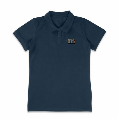 Polo femme 100% coton bio léopard