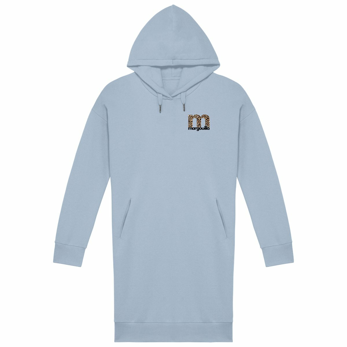 Robe Sweat Femme "margouilla léopard" - face_bleu