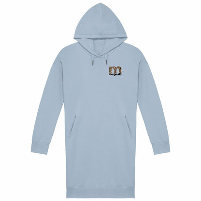 Robe Sweat Femme "margouilla léopard" - face_bleu