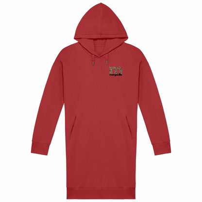 Robe Sweat Femme "margouilla léopard" - face_rouge