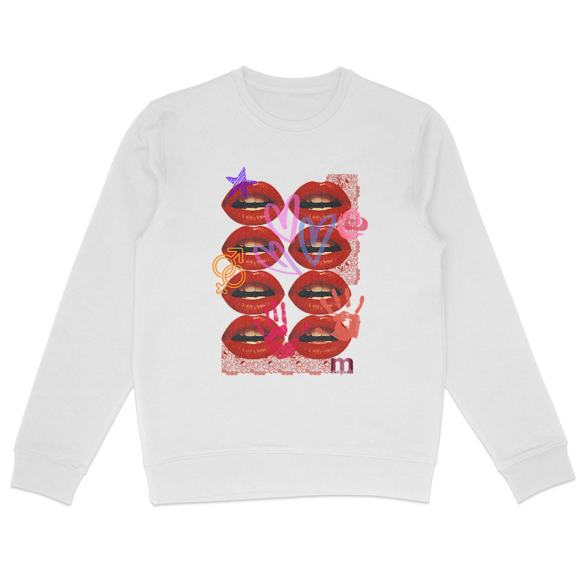 Sweat-shirt Léger femme margouilla  - lipsa mare blanc