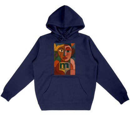 Sweat à capuche margouilla Léger "empathie" - face_marine