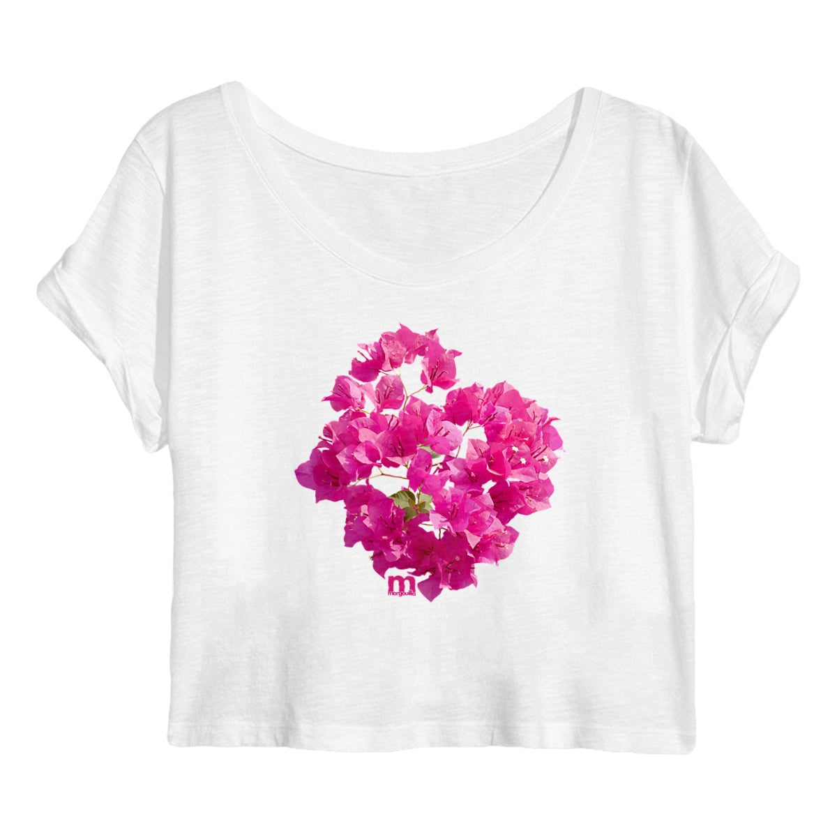 Crop top Femme 100% coton bio bougainvillier