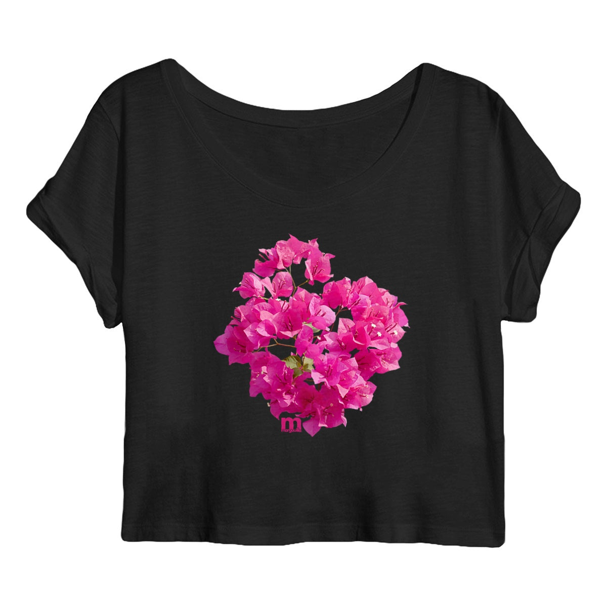 Crop top Femme 100% coton bio bougainvillier