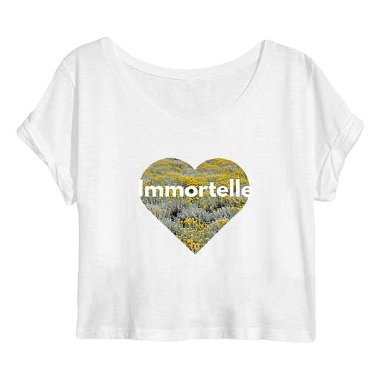 Crop top Femme 100% coton bio immortelle