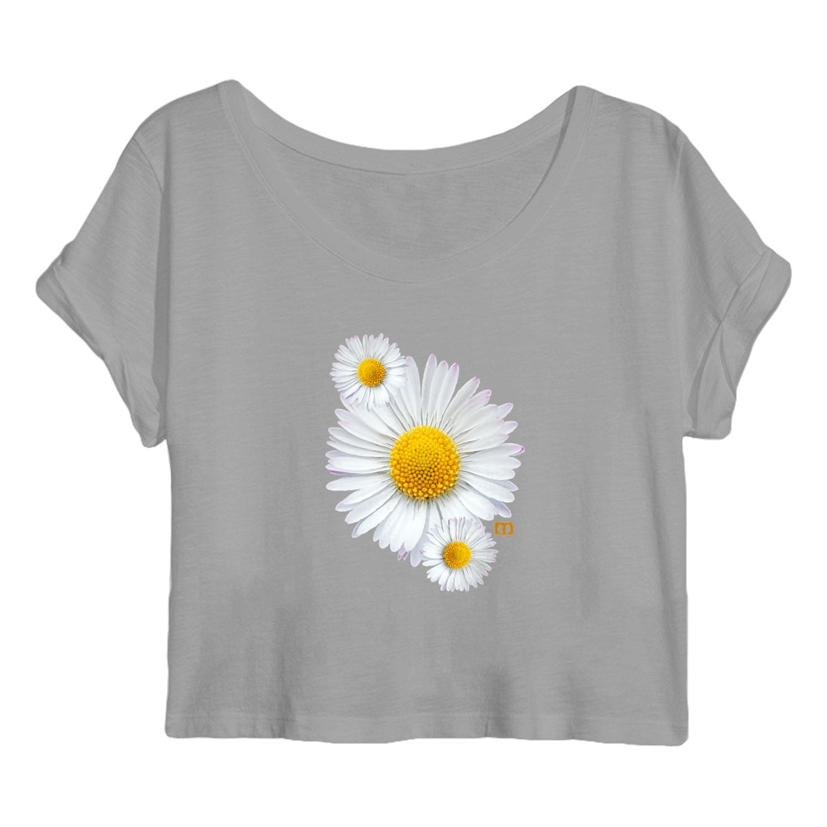 Crop top Femme 100% coton bio Pâquerette