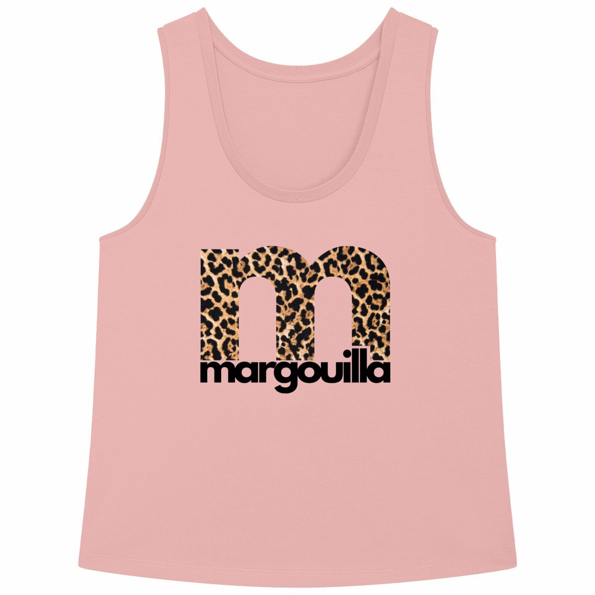 Débardeur Femme Ample - 100% Coton Bio Flottant Léopard