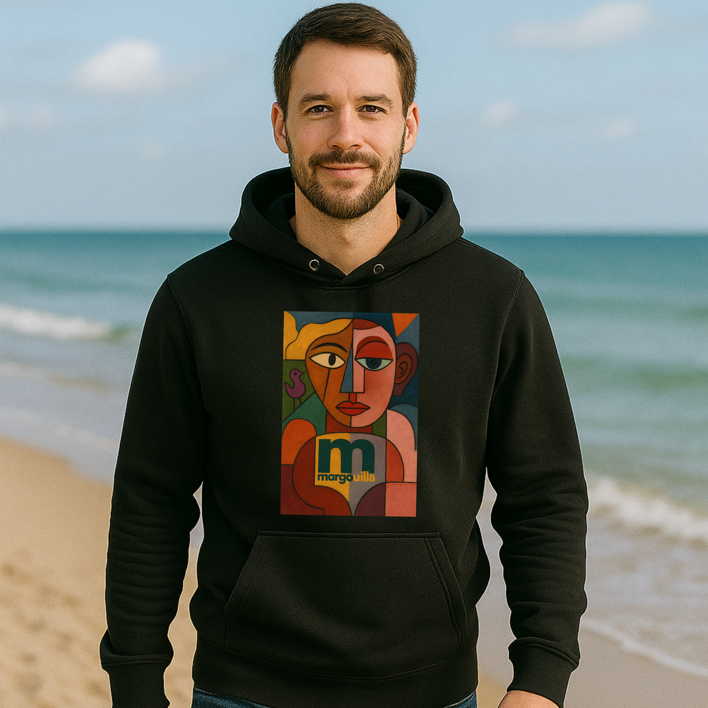 Sweat à capuche margouilla Léger "empathie"