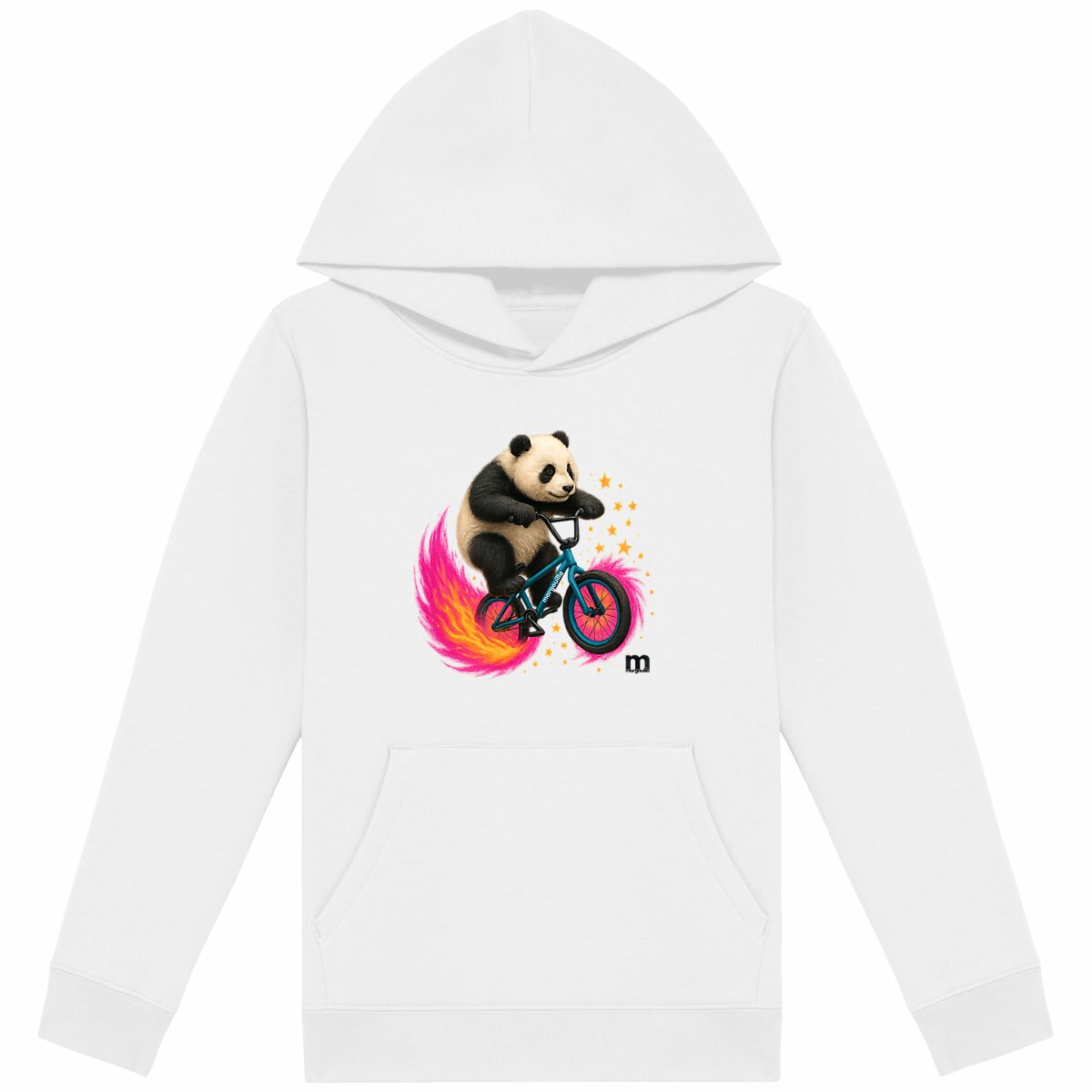 sweat léger enfant à capuche margouilla "panda" - face_blanc