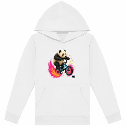 sweat léger enfant à capuche margouilla "panda" - face_blanc