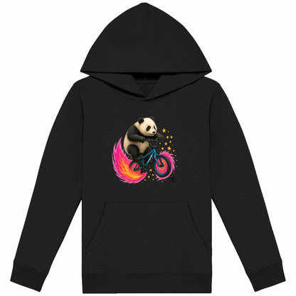 sweat léger enfant à capuche margouilla "panda" - face_noir