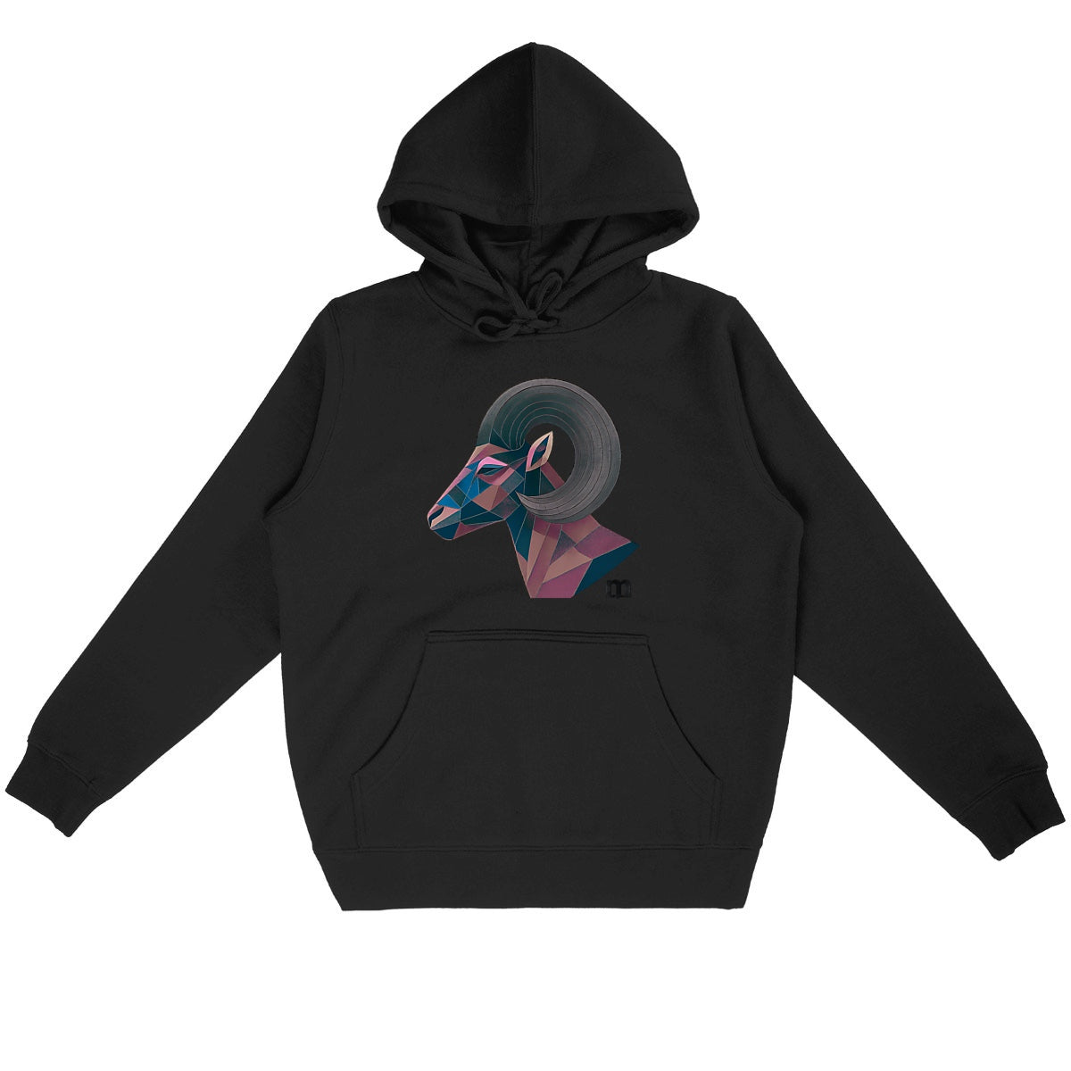 Sweat à capuche léger margouilla l'ame des sommets - face_noir