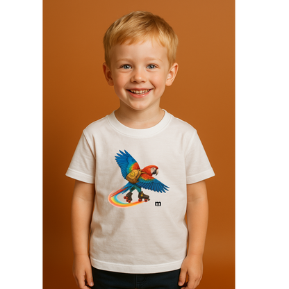 t-shirt margouilla enfant perroquet roller