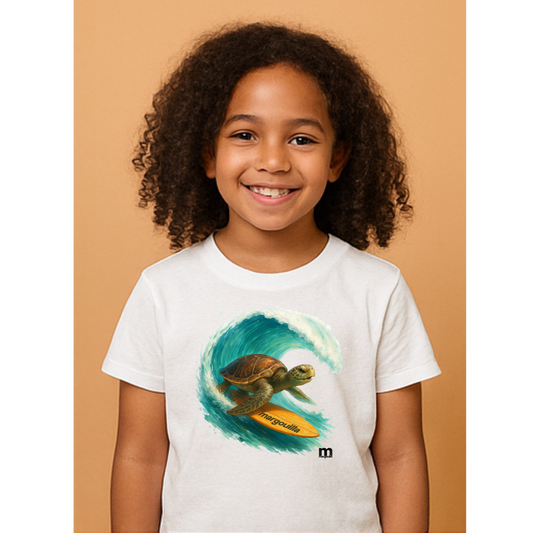t-shirt margouilla enfant Tortue Surf