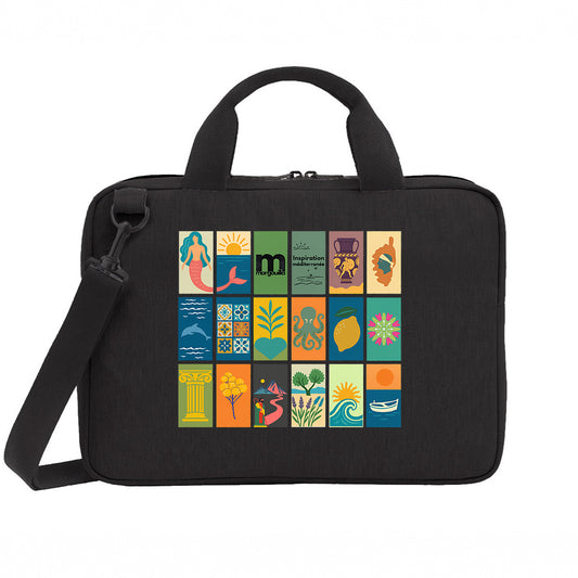 sac ordinateur margouilla 15 pouces 100% recyclé patchwork - face_0