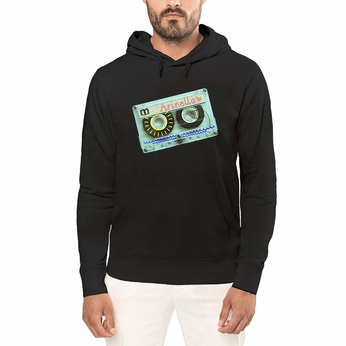 sweat capuche arinella noir