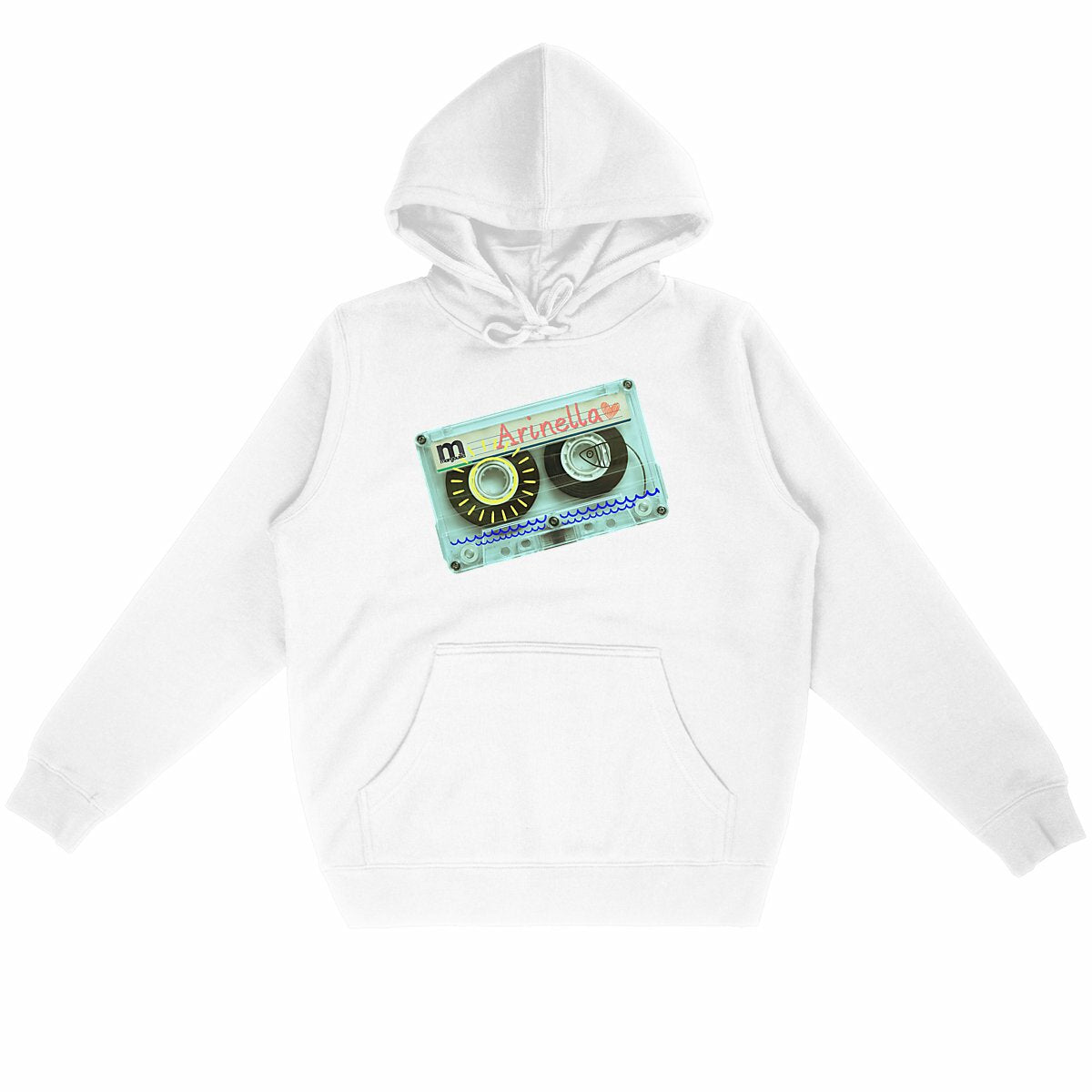 sweat capuche arinella  blanc