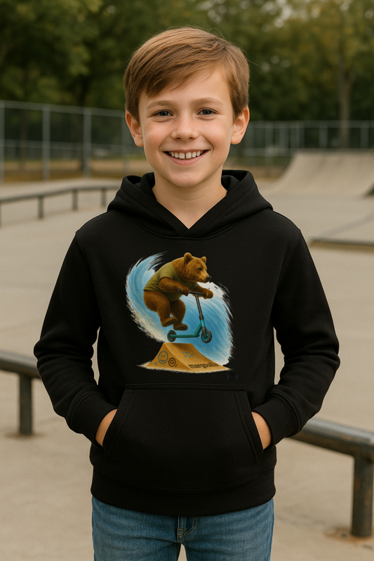 sweat léger enfant à capuche margouilla "ours" - model