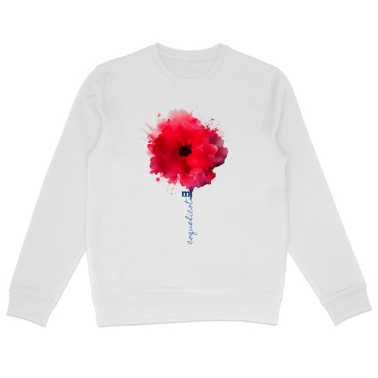 sweat leger femme margouilla coquelicot - face_0