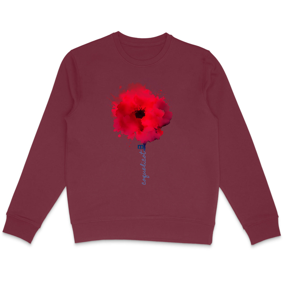 sweat leger femme margouilla coquelicot - face_4