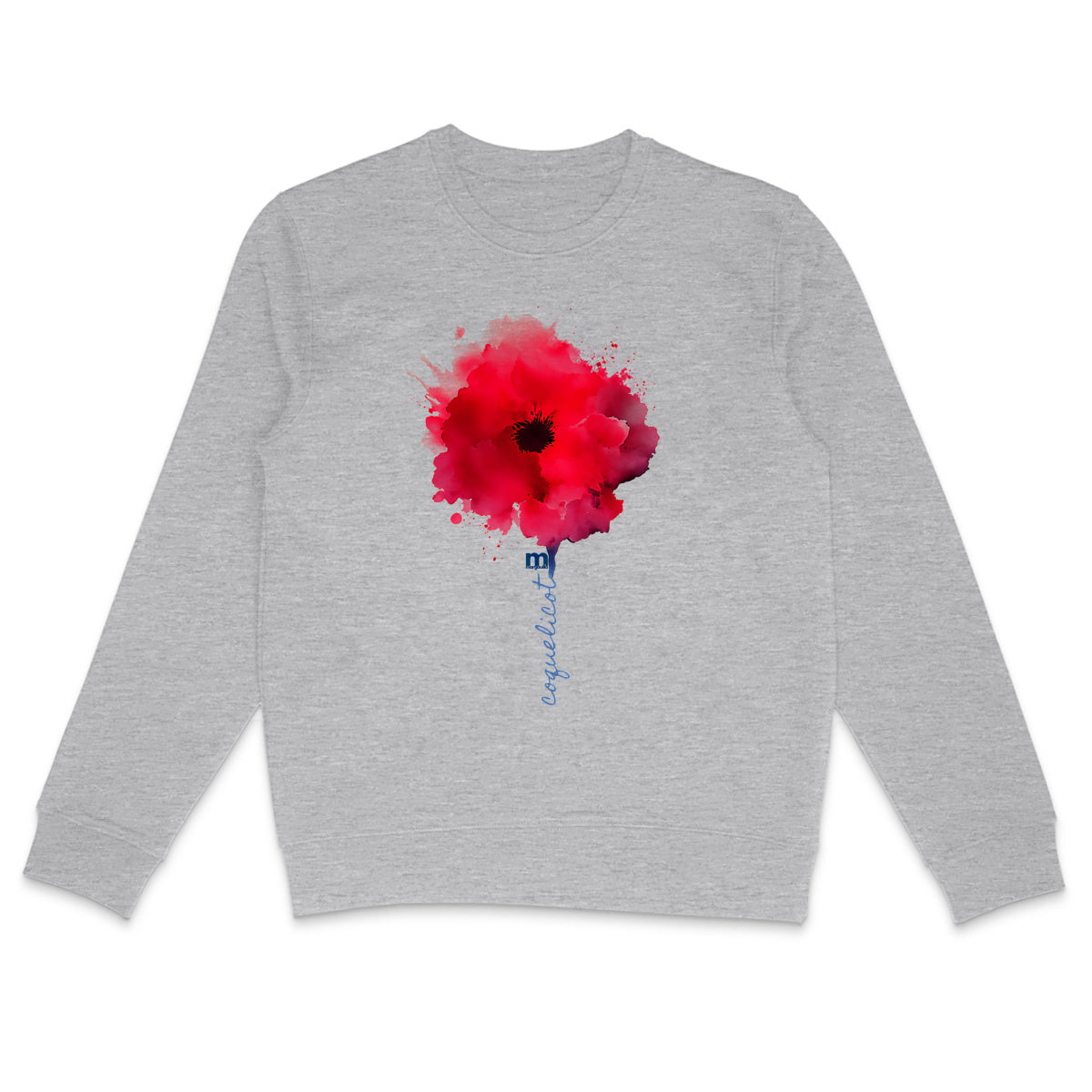 sweat leger femme margouilla coquelicot - face_2