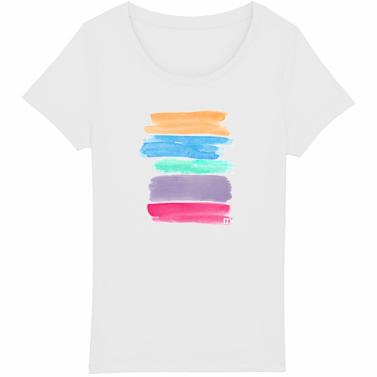 t-shirt_ margouilla femme leger coton bio blanc_coucher de soleil plage