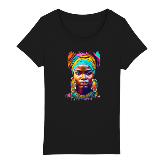 t-shirt_ margouilla femme leger coton bio portrait méditerranéen couleur