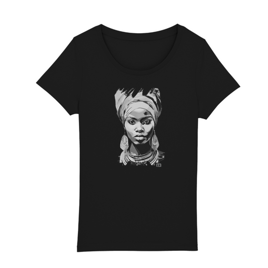 t-shirt_ margouilla femme leger coton bio portrait méditerranéen paon
